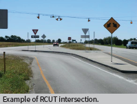 Example of an RCUT intersection