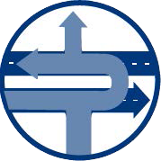 Icon representing a reduced left turn option.