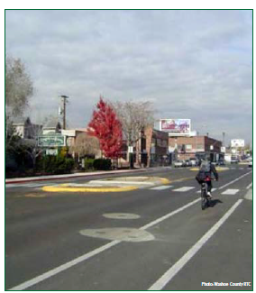 Wells Avenue after the completion of the Road Diet. Photo: Washoe County RTC.