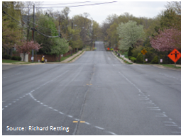 Resurfaced roadway prior to lane marking. Source: Richard Retting
