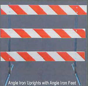 Angle Iron Uprights with Angle Iron Feet