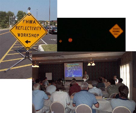 Report Cover - Workshops on Nighttime Visibility of Traffic Signs: Summary of Workshop Findings.  Click to skip to Table of Contents