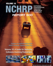 Screenshot: Cover of NCHRP Report 500 A Guide for Reducing Collisions