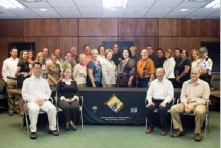 Photo of the members of Florida's motorcycle safety coalition.