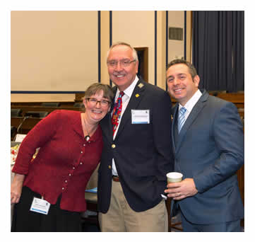 Blue Ribbon Judge Peter Kissinger, AAA Foundation for Traffic Safety (center) with Beth Alicandri, FHWA Office of Safety (left) and Greg Cohen, RSF (right).