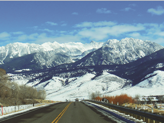 An example of a Montana rural two-lane road reviewed as part of the Roadway Departure Study
