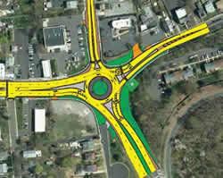rendering of enhancements to the Whitehorse Roundabout to be completed in the fall of 2017