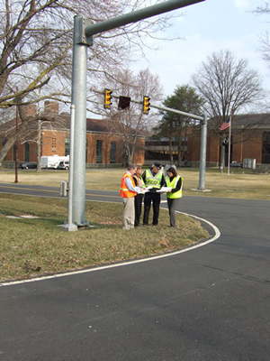 An RSA team observes an intersection