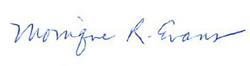 Monique R. Evans Signature