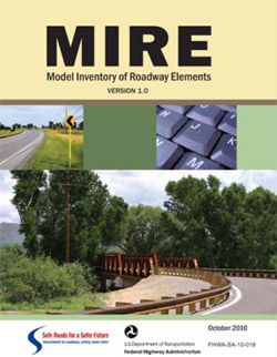 Graphic. Image of the cover for the Model Inventory of Roadway Elements (MIRE) Version 1.0 Report