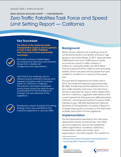 Screenshot of California factsheet.