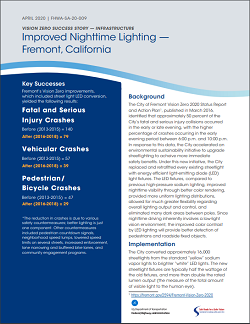 Screenshot of Fremont factsheet.
