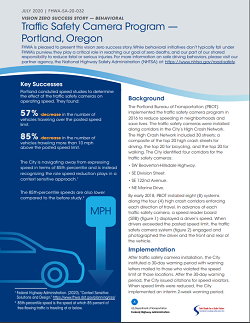 Screenshot of Portland factsheet.