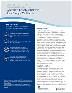 Screenshot of San Diego factsheet.